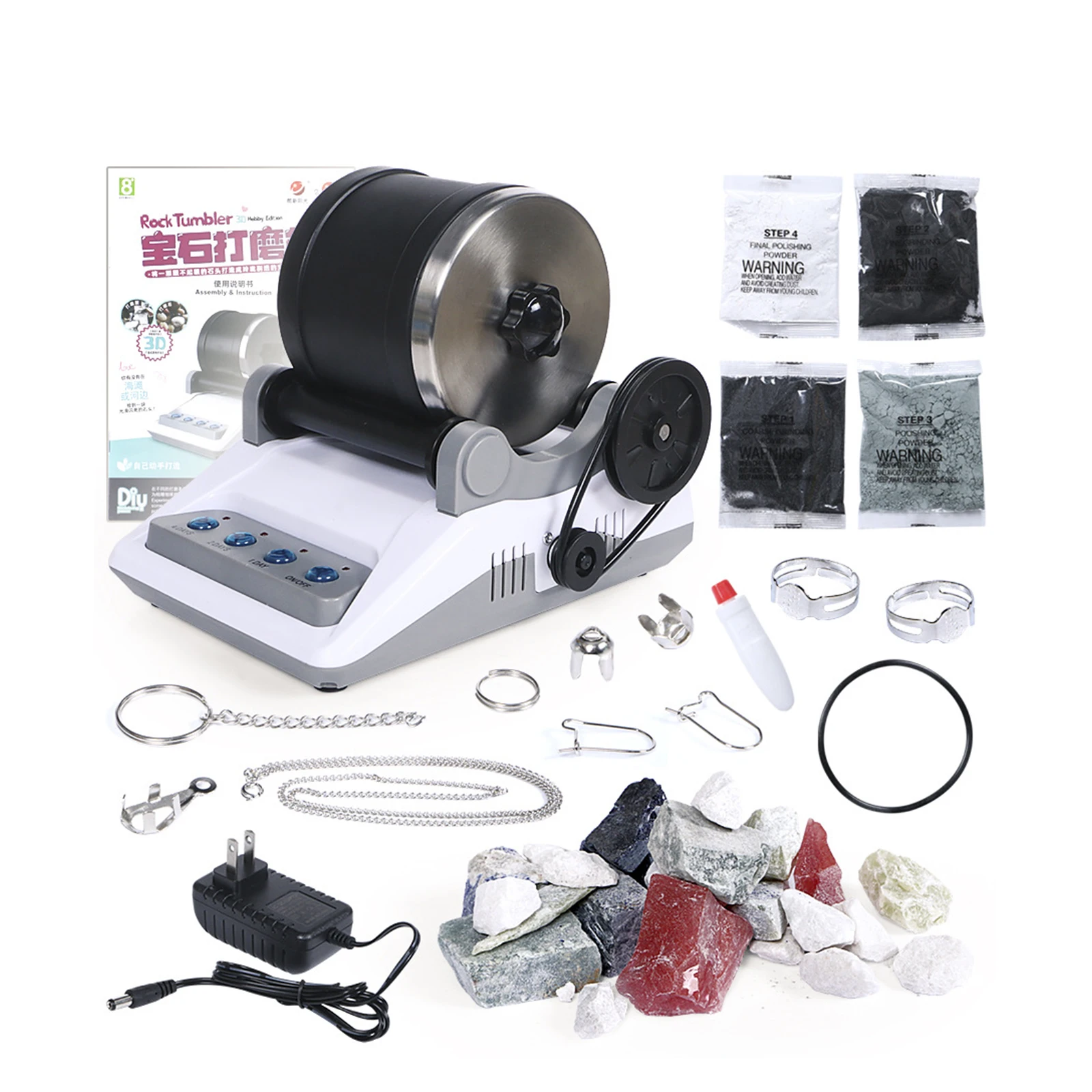 Rock Grinder Kit Rock Polisher For Kids And Adults Electroni