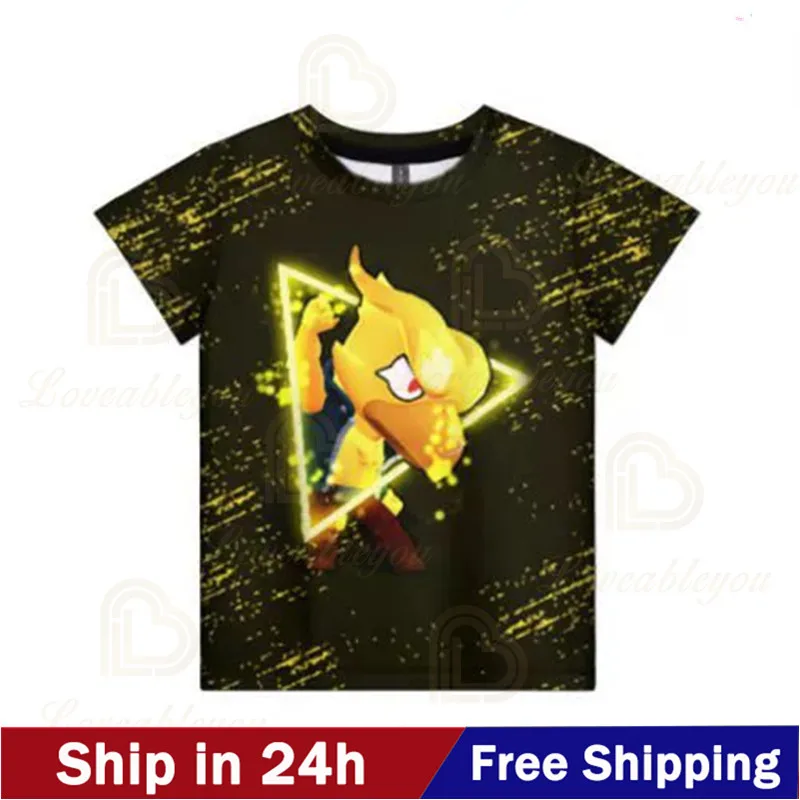 

Ship In 24 Hours PRIMO MORTIS 6 To 19 Years Kids Leon T Shirts Shooter Game Mr.P Crow 3D Boys Girls T-shirt Tops Teen Clothes