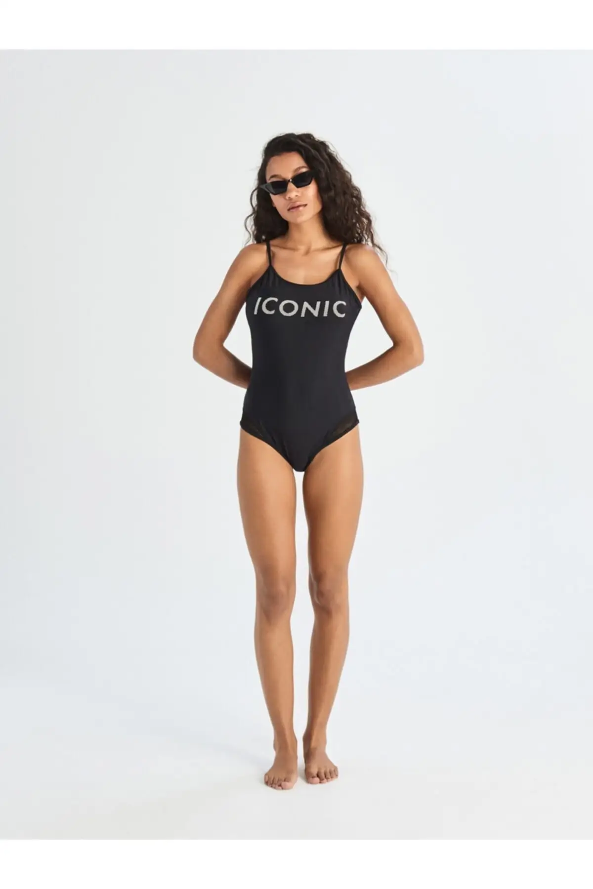 

Women's Swimsuit Iconic Black One Piece Swimwear Female Push Up Suit Monokini Brazilian Swimming Suits