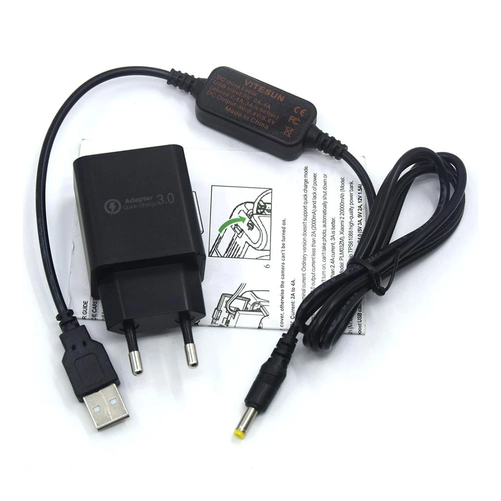 

Quick Charger Power Bank USB Cable For Panasonic DMW-DCC8 DCC11 DCC15 DC Coupler DMW-BLD10 BMB9 BLE9 BLC12 BLH7 Dummy Battery