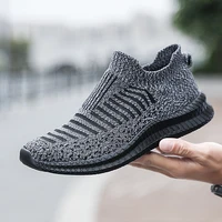 lazy loafers mens light casual outdoor running shoes spring striped mesh breathable shoes for men soft comfortable socks shoes