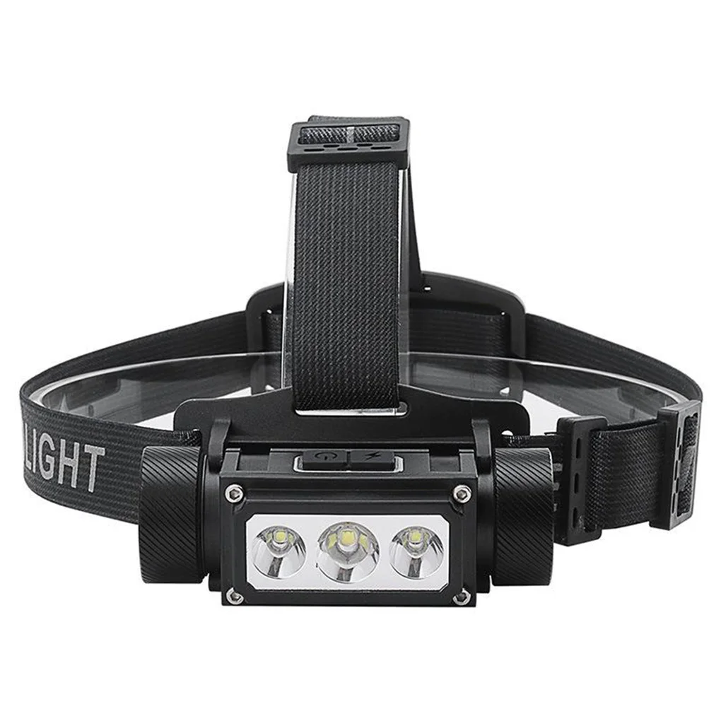 

Bright LED Headlamp Rechargeable Lantern Hands-free Detachable Waterproof Flashlight Fishing Backpacking no battery