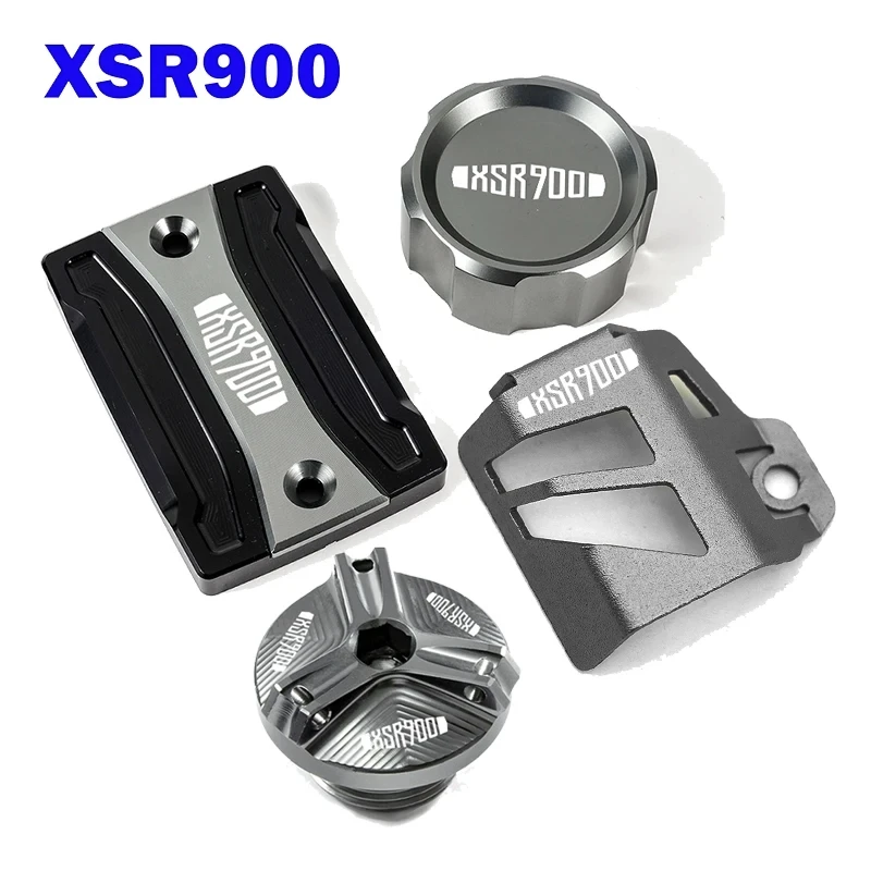 

Для Yamaha XSR700 XSR 700 2015-2023 2024 XSR900 XSR 900 2015-2020 мотоциклетная передняя и задняя крышка бачка тормозной жидкости, крышка маслозаливной горловины