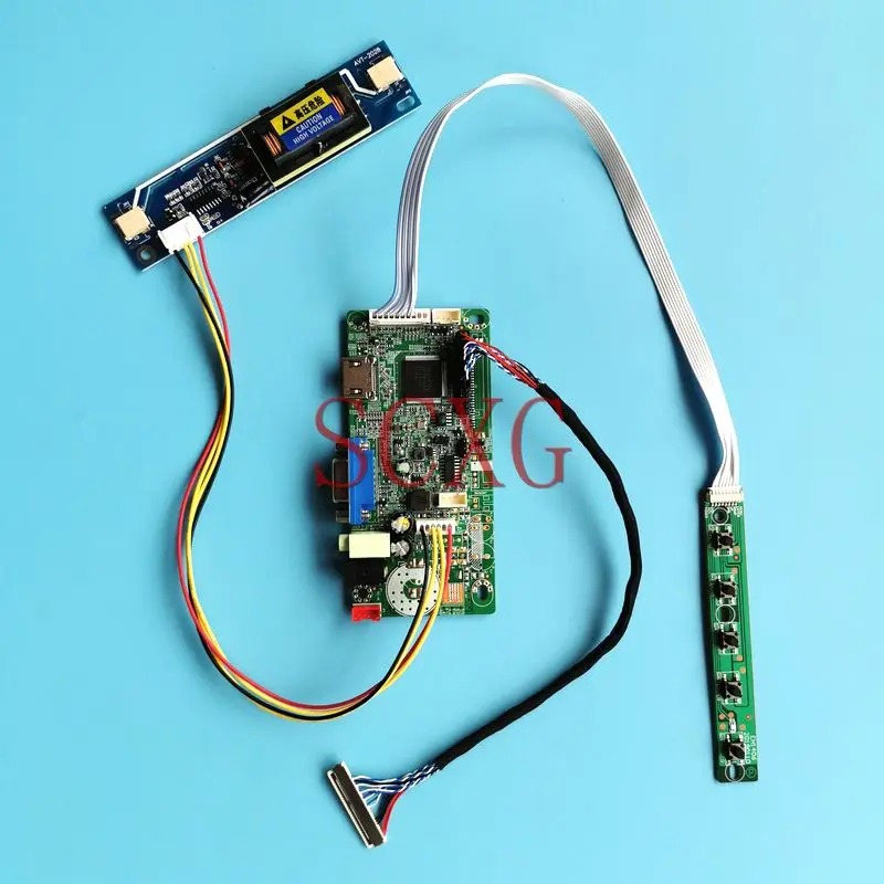 

For MT185GW01 LTM185AT02 M185B1 M185XW01 LTM185AT01 1366*768 LCD Display LVDS 30 Pin 2CCFL 18.5" 58C Screen Controller Board Kit