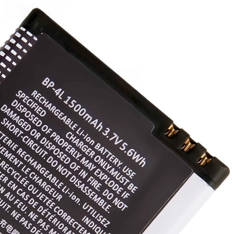 Фото BP-4L 3,7 В 1500 мАч аккумуляторы для мобильных телефонов Nokia E71 E52 E63 E61i N810 6650F N97 E95 E72 E55 E90 E71X №2
