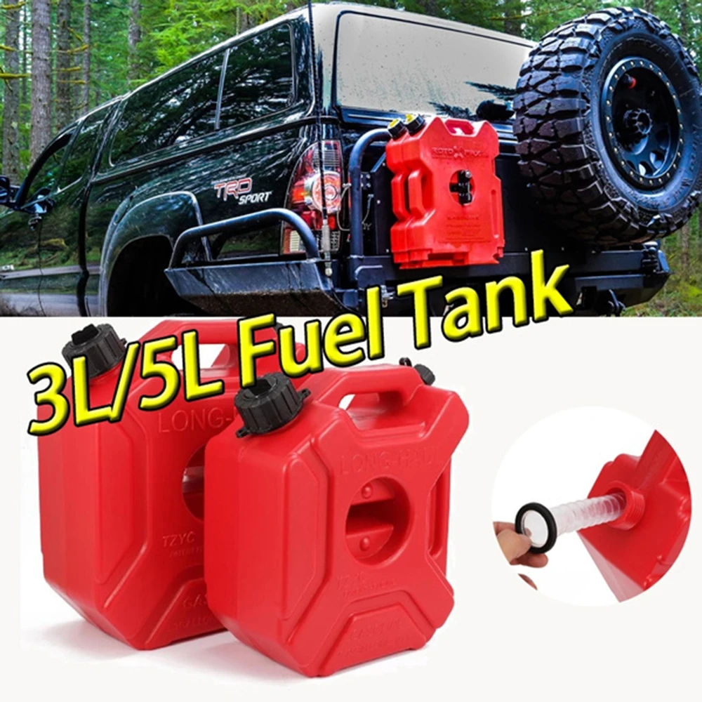 3L/5L Fuel Tank Bracket Lock Gas Fuel Petrol Oil Tank Mount Jerry Can Holder for Motorcycle ATV UTV Car Mororcycle Gas Tank