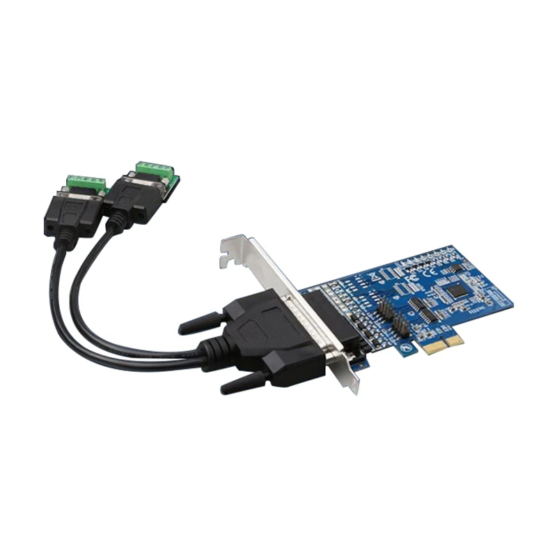 

PCI-E To RS485/422 Expansion Card Industrial-Grade Serial Card Converter With Voltage Suppression Protector,2 Ports