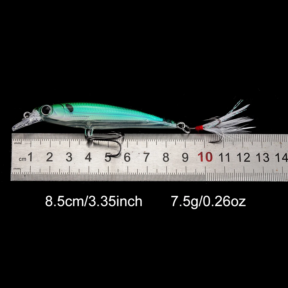 GOBYGO плавающая приманка в форме гольяна 80 мм 7 г воблеры для Пресноводной форели