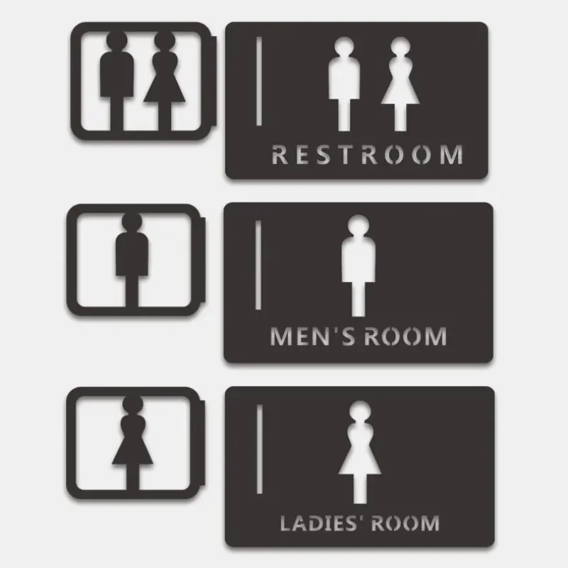 Наклейка на стену унитаза для мужчин и женщин