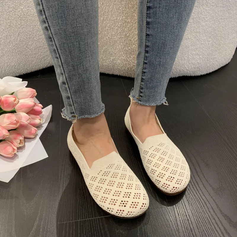 

Женские сетчатые туфли, легкие повседневные туфли на плоской подошве, весна-осень 2023