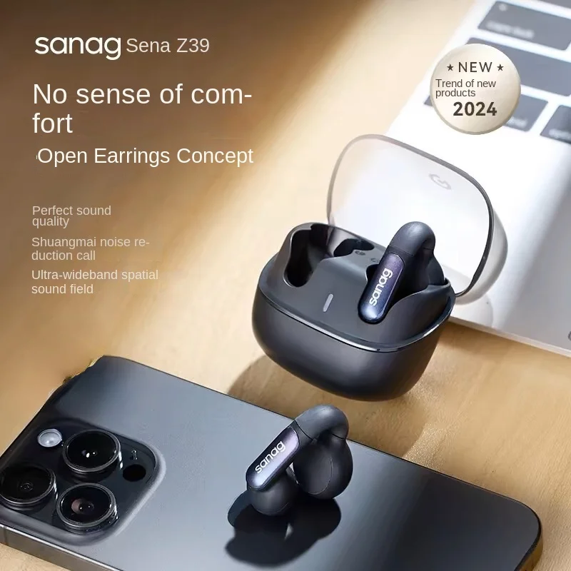 Bluetooth-наушники Sanag Z39 с зажимом для ушей удобные в носке