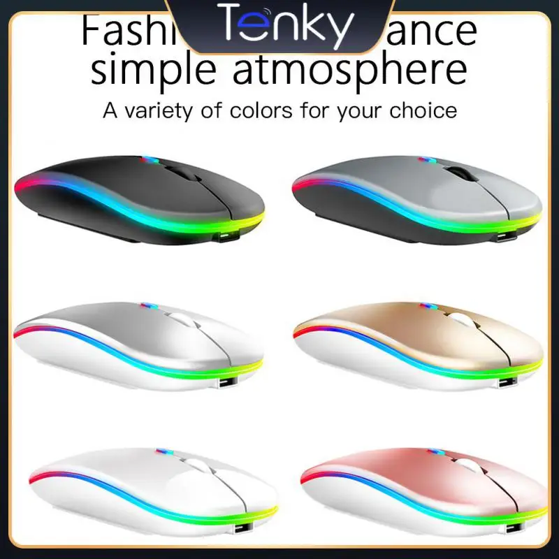

Silent Mice 1600dpi Portable Gaming Mouse Slim Design Rechargeable Wireless Mouse Computer Accessories 2.4g Opto-electronic