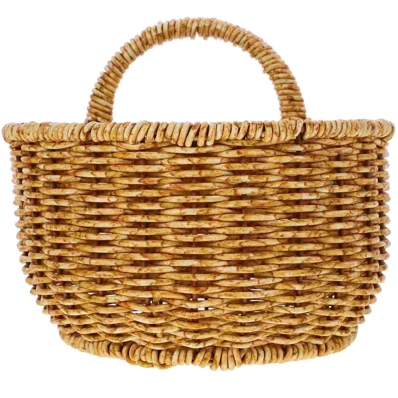 

Woven Storage Basket Home Hanging Flower Wall Mount Organizer Fruit Vegetable Plastic Pots Outdoors Kitchen baskets