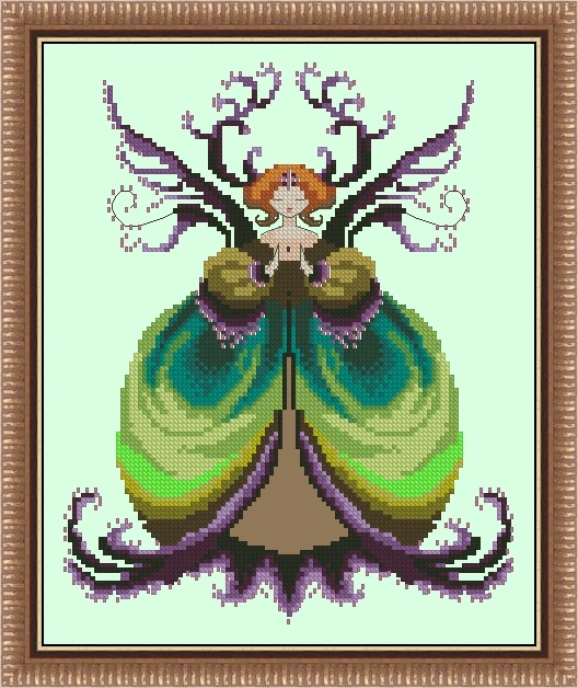 

Top Selling June Fairy 29-33 Embroidery Cross Stitch Kits Craft DIY Needlework Cotton Canvas High-quality