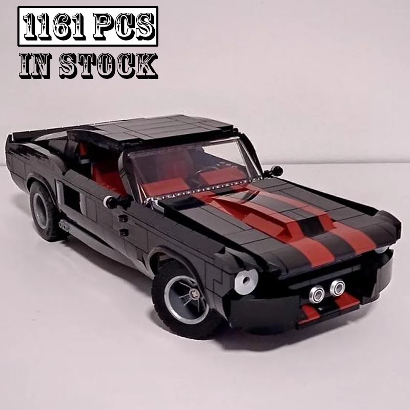 

Новинка, модель автомобиля, модель Mustang Shelby GT500, гоночный автомобиль, совместим с моделями 10304, детские игрушки для мальчиков, подарок на день рождения