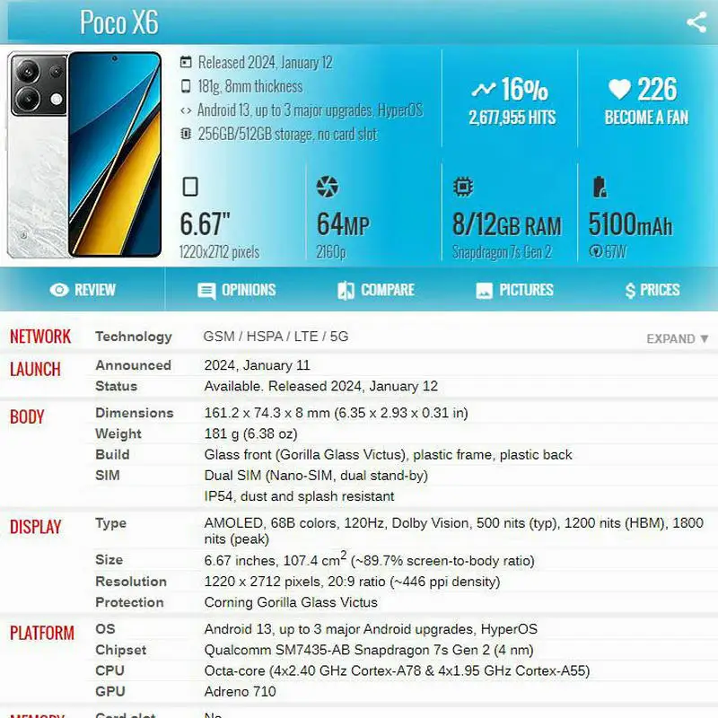POCO X6 5G IP68 Водонепроницаемый чехол для дайвинга с защитой от опрокидывания