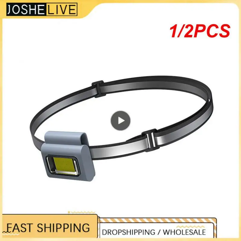 

1/2PCS Multifunctional LED Portable Light With Magnetic Charging Light Clothes Clip Running Light Silicone Work Strong Light