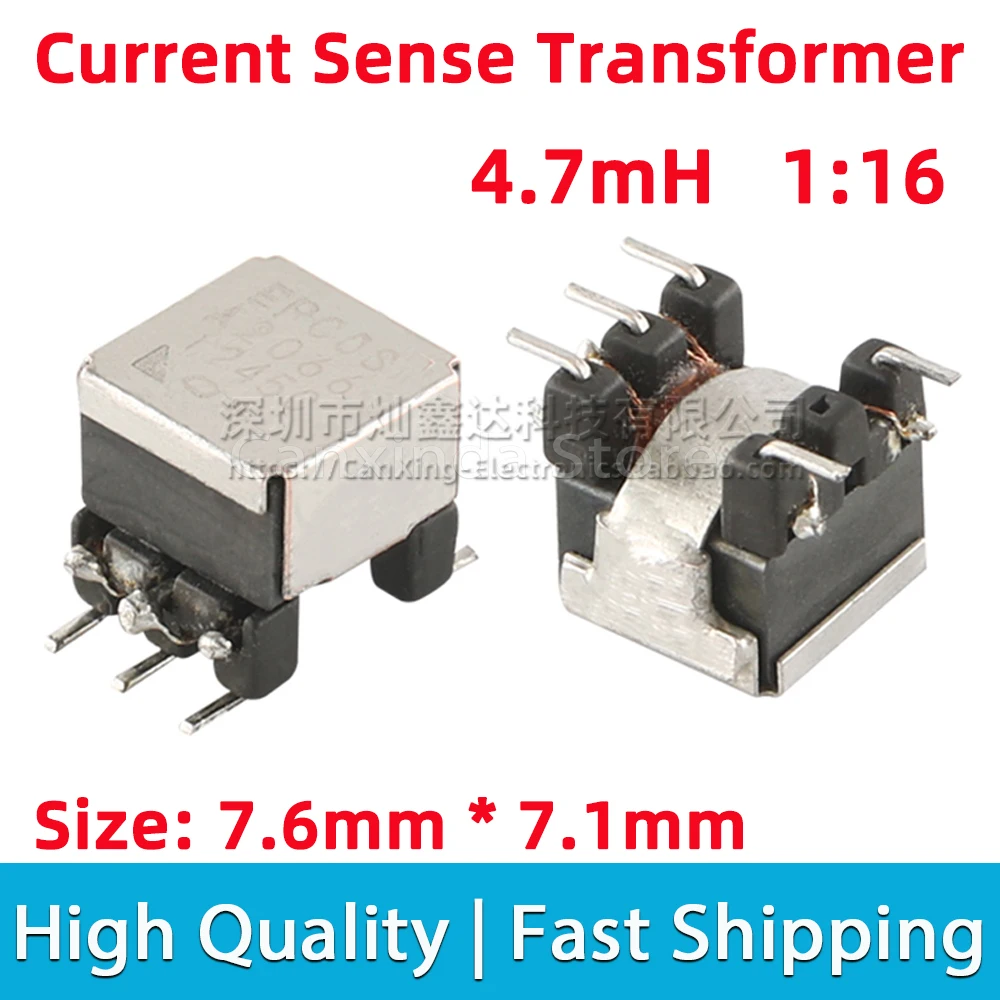 Фото Трансформатор тока B78416A2066A3 SMD SMT, токочувствительный ультразвуковой датчик 4,7 мгн, коэффициент обнаружения оборотов 1:16, 2 шт. №1