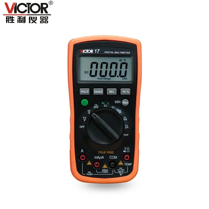 VICTOR 17 High Progress Digital Multimeter Manual Measurement Switch Real Value Multimeter