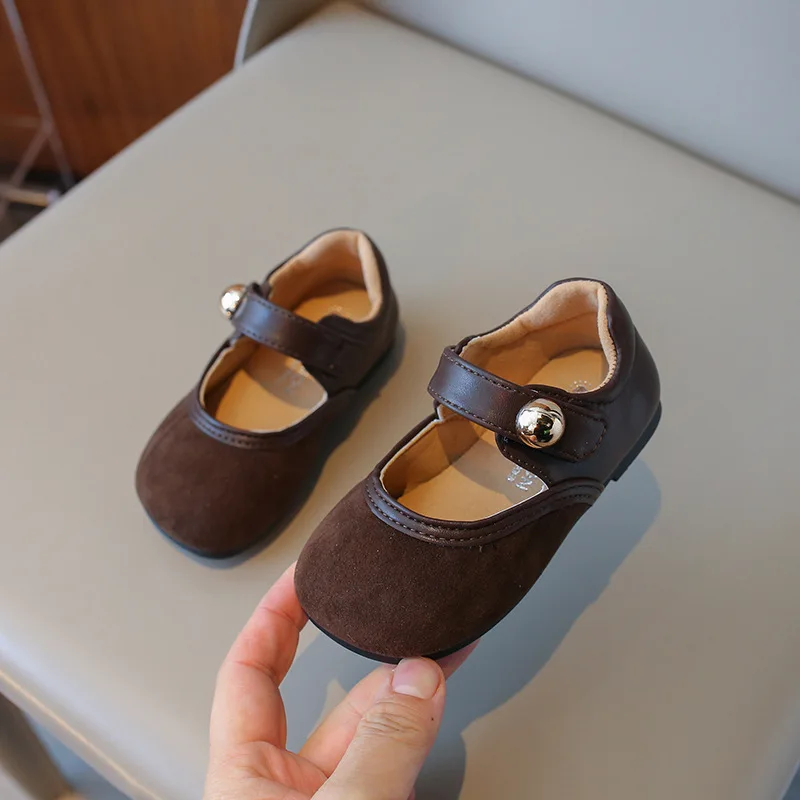 Туфли для девочек в стиле Мэри Джейн маленькие лоферы на мягкой подошве