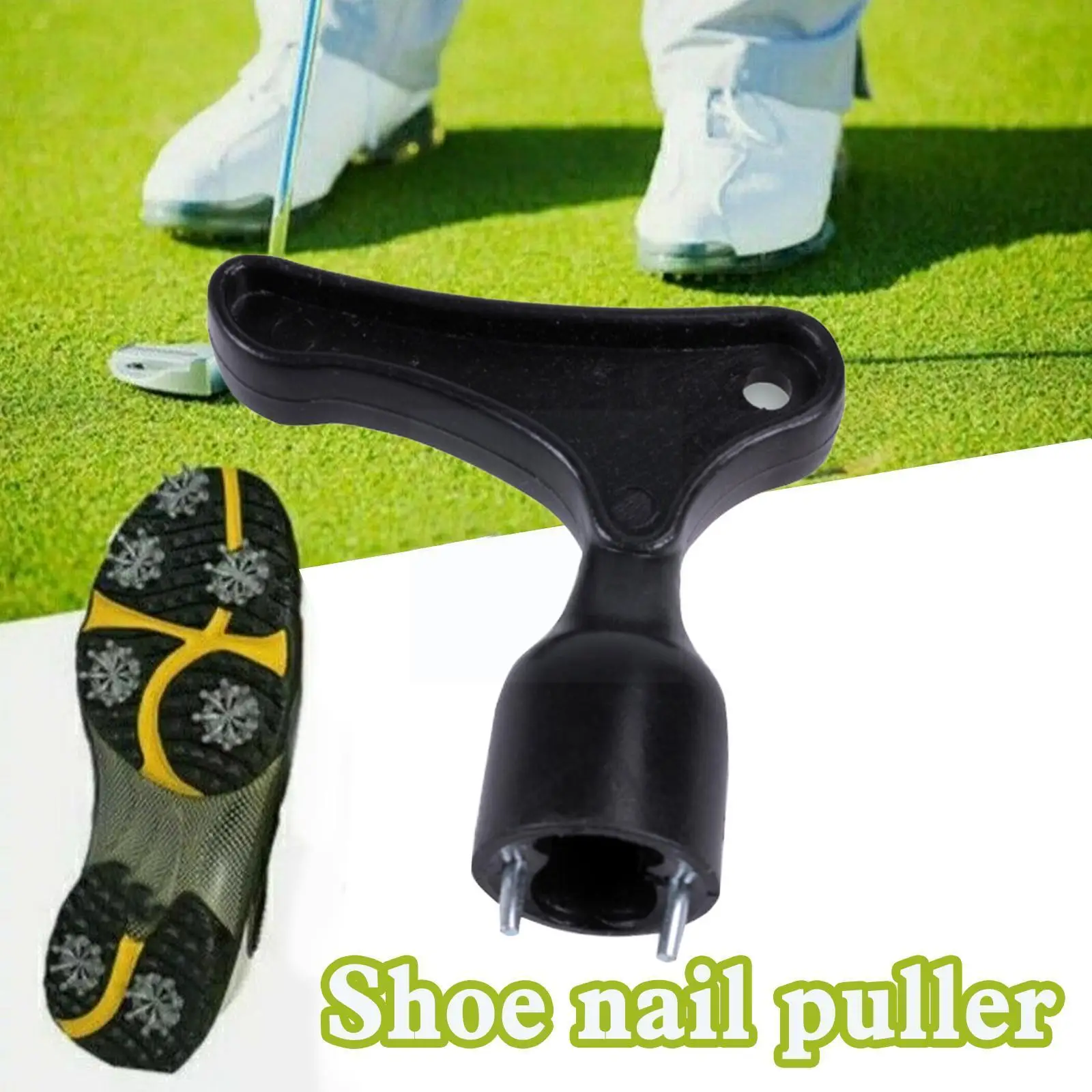 

2pcs Golf Spike Wrench Practical Plastic Black Golf Wrench Tool Club Aids Tranning Cleats Removal Accessories Shoe Spike Y1k1