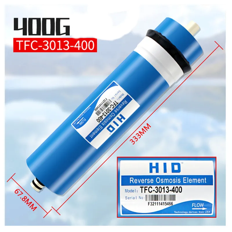 

1 шт., фильтр обратного осмоса 400 gpd HID TFC-3013 -400G, мембранные фильтры для воды, картриджи, фильтрующая мембрана системы ro
