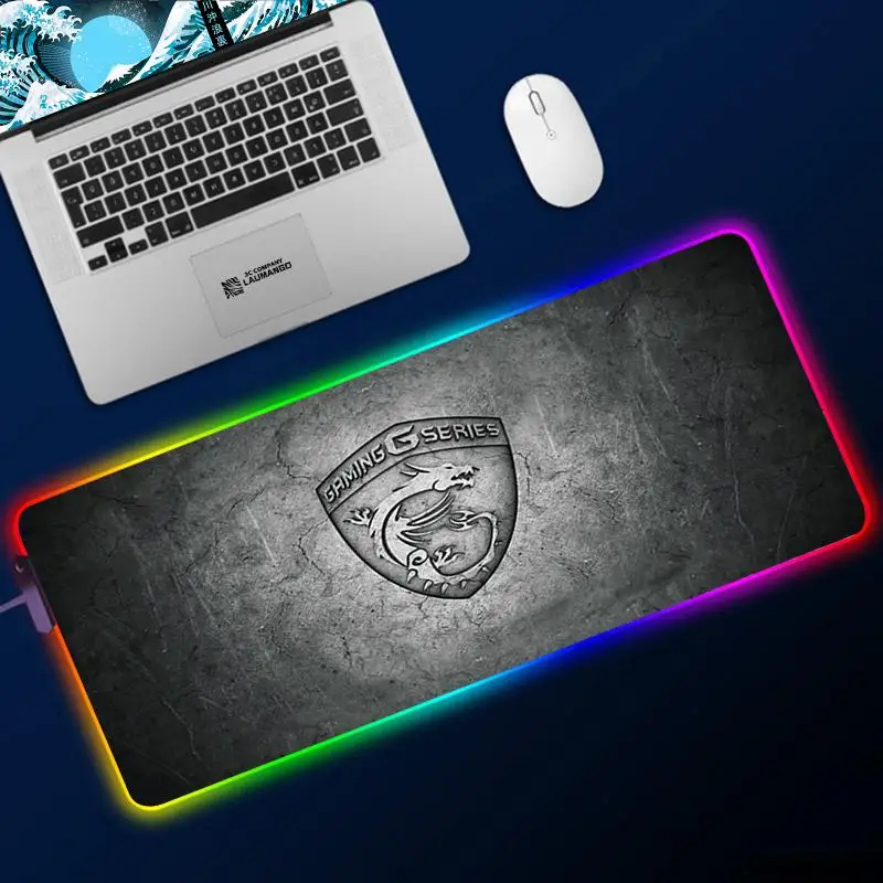 

Коврик для мыши MSI, коврик для геймеров, аксессуары для стола, компьютерная клавиатура, шкаф, аниме, настольные ежемесячные игровые коврики, ...