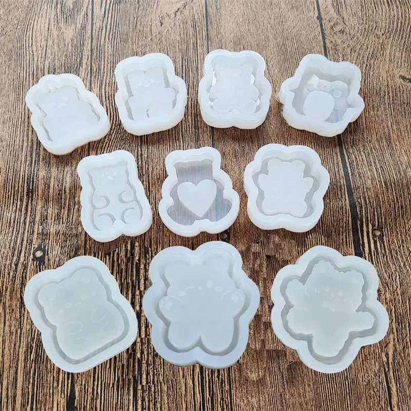 

DIY Cute Bear Shaker Mold Handcraft Silicone Epoxy Resin Mold Jewelry Accessorries Jewelry Tools