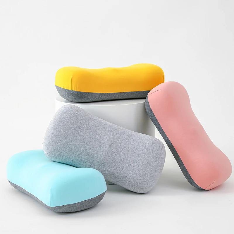 Вязаное хлопковое бандо с цветными блоками и эффектом памяти для шеи 42*20*13