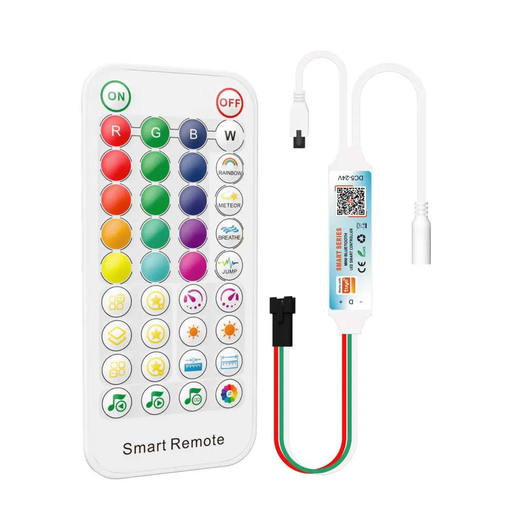 Контроллер WS2811 WS2812 SP611E SP107E Bluetooth/WIFI Music Pixel Phone APP Контроллер для WS2812B WS2815 SK6812 RGBW DC5V-24V