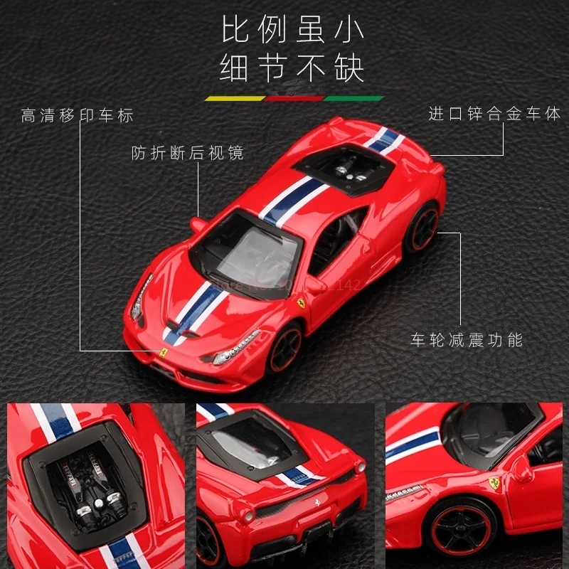 Bburago 1:64 Ferrari Литье под давлением SF90 Monza Laferrari 599gto F50 F40 458spider 488gtb F12TDF Enzo 56010 458