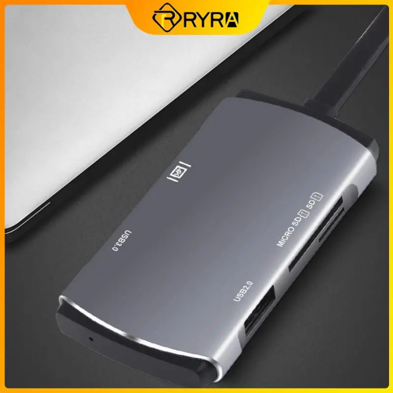 

RYRA 5 In 1 Type-c Hub 5 Ports USB 2.0/USB 3.0 HUB USB-C To 4K HDMI-compatible Expansion Dock For Pc Laptop Computer Accessories