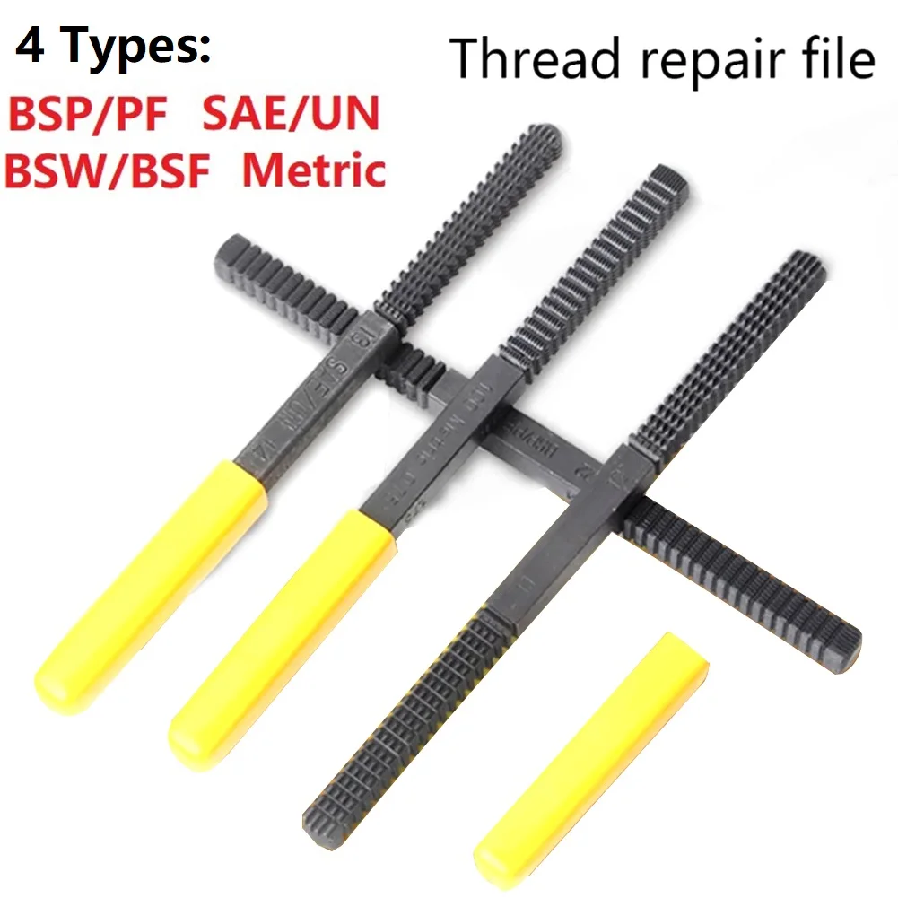 

1PC Thread Repair Restoration File Teeth Correction BSP/PF SAE/UN BSW/BSF Metric For The Everyday Rider/mechanic