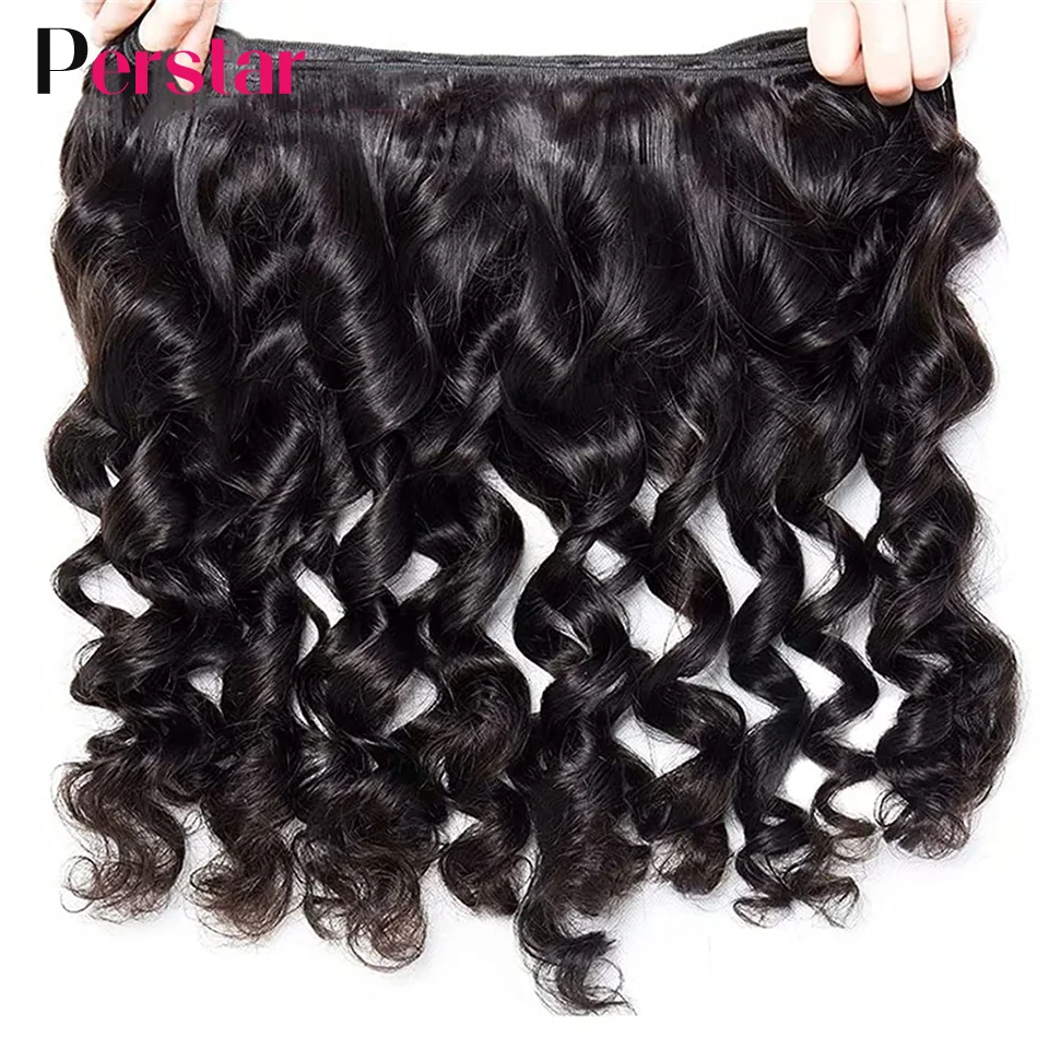 Перуанские волнистые пучки Perstar человеческие волосы 1/пучков свободные для