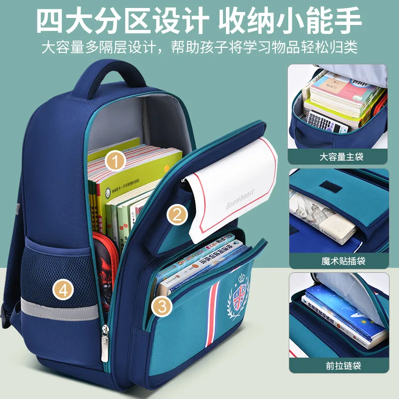 Детский Школьный рюкзак для девочек и мальчиков ортопедический