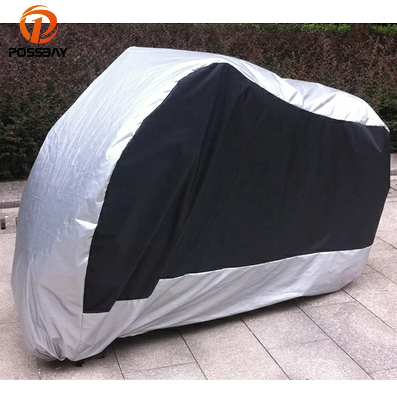

POSSBAY Universal Motorcycle Covers Dustproof Waterproof Scooter Covers Outdoor UV Rain Protector For Honda/Harley/Yamaha/Suzuki