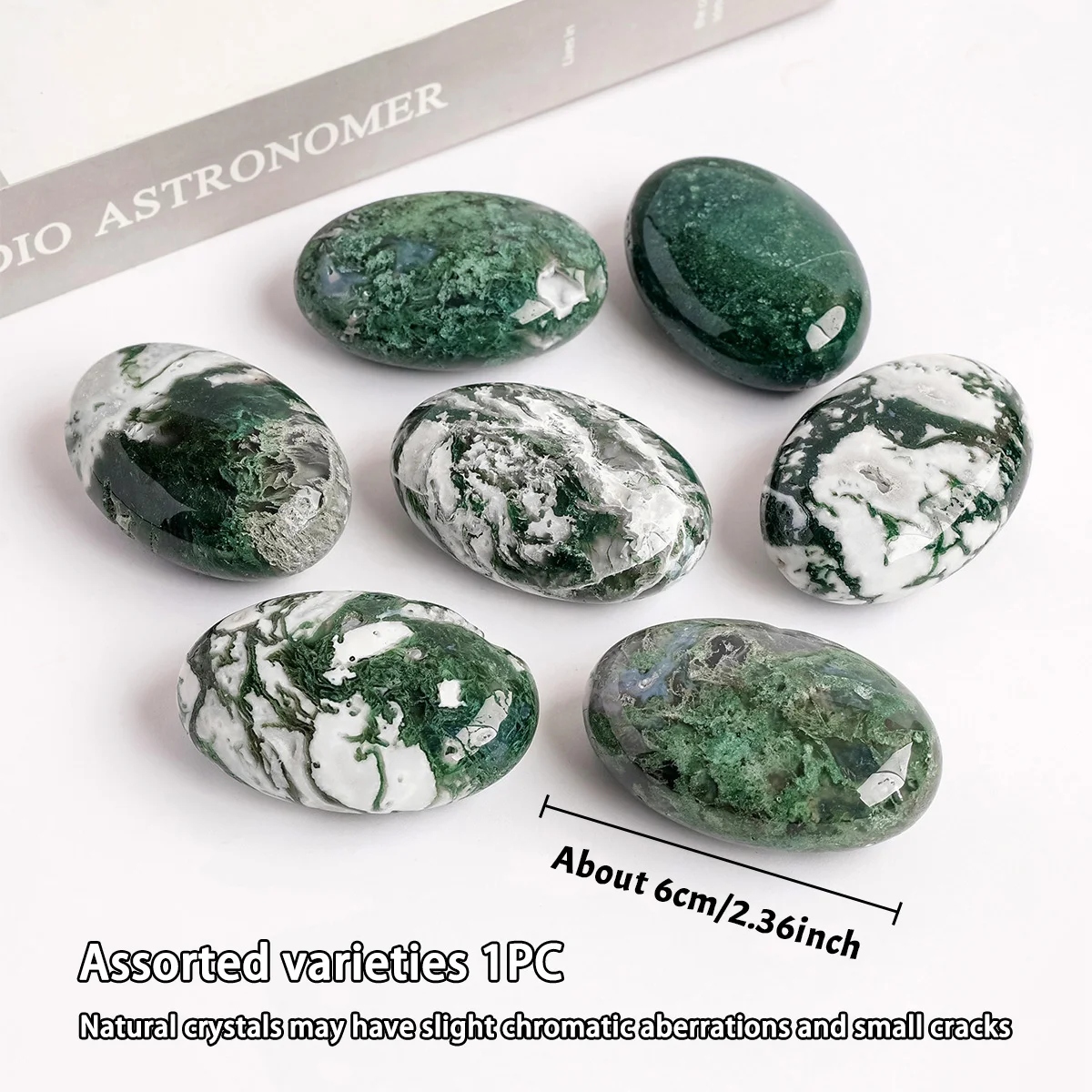 

Кристалл мох агат Runyangshi