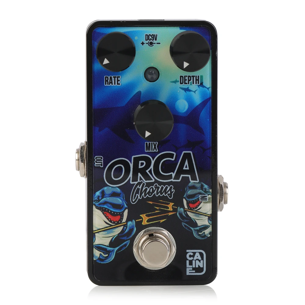 Caline G003 ORCA Digital Chorus Guitar Effect Pedal Classic Chorus Sounds of The 80's Electric Guitar Parts & Accessories