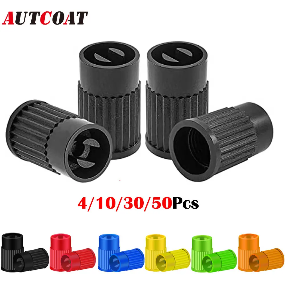 

Plastic Tire Valve Caps Built-in Valve Core Remover Tool Universal Stem Covers for Cars, Bike and Bicycle, Trucks, Motorcycles