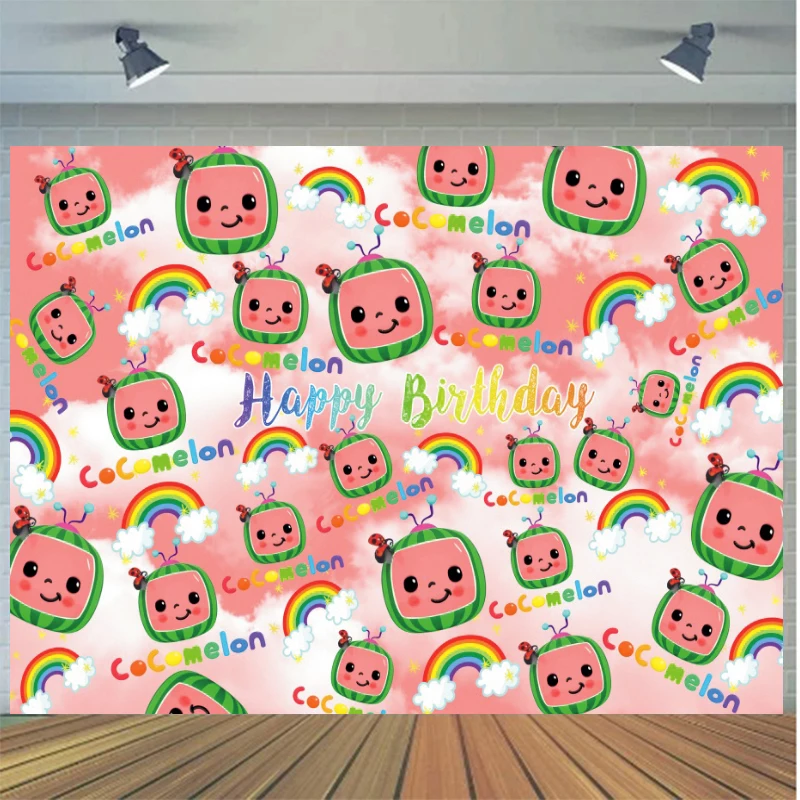 

Мультяшный арбуз фотография фотосессия детский день рождения Декор празднование фотосессия Фотостудия