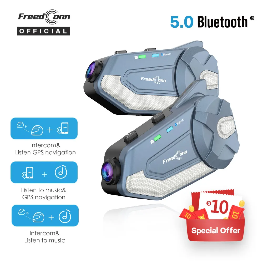 Freedconn R1 Pro Bluetooth Mot	