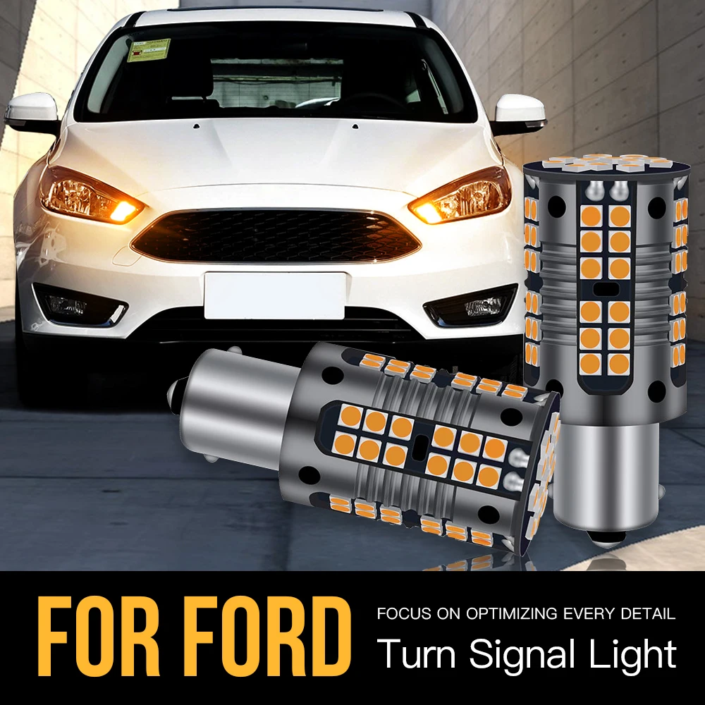 2x PY21W 7507 BAU15S Canbus светодиодный указатель поворота для Ford B-Max C-Max 1 2 Fiesta 6 7 Focus 3 4 Galaxy Ka