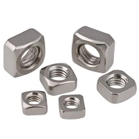 20105pcs stainless steel square nuts lock fixed screw nuts machine bolt for m3 m4 m5 m6 m8 m10