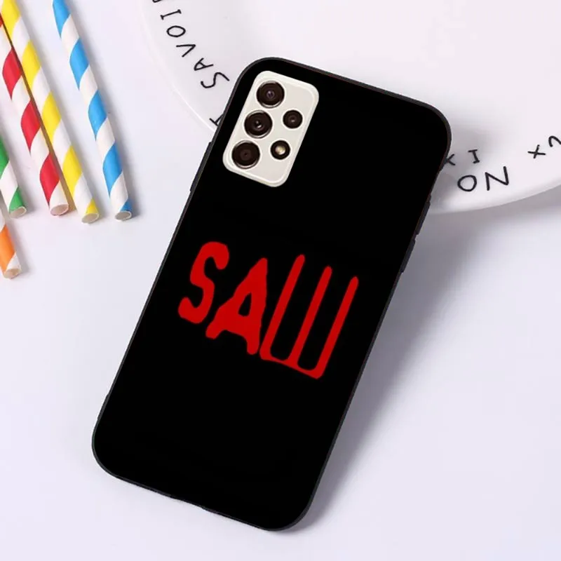 Чехол для телефона Jigsaw Movie Samsung мягкая обложка черный корпус A91 A81 A73 A72 A71 A30S A20 A12 A13