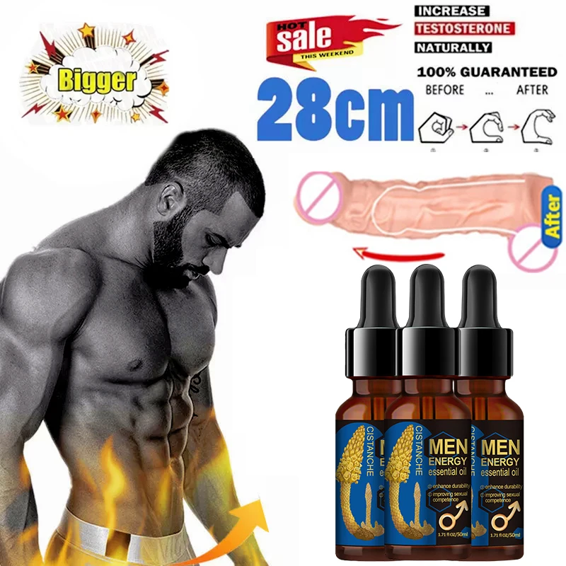 Penis thickening, growth, enlargement, massage, men's  erection lubricant increase XXL thickening erection massage oil