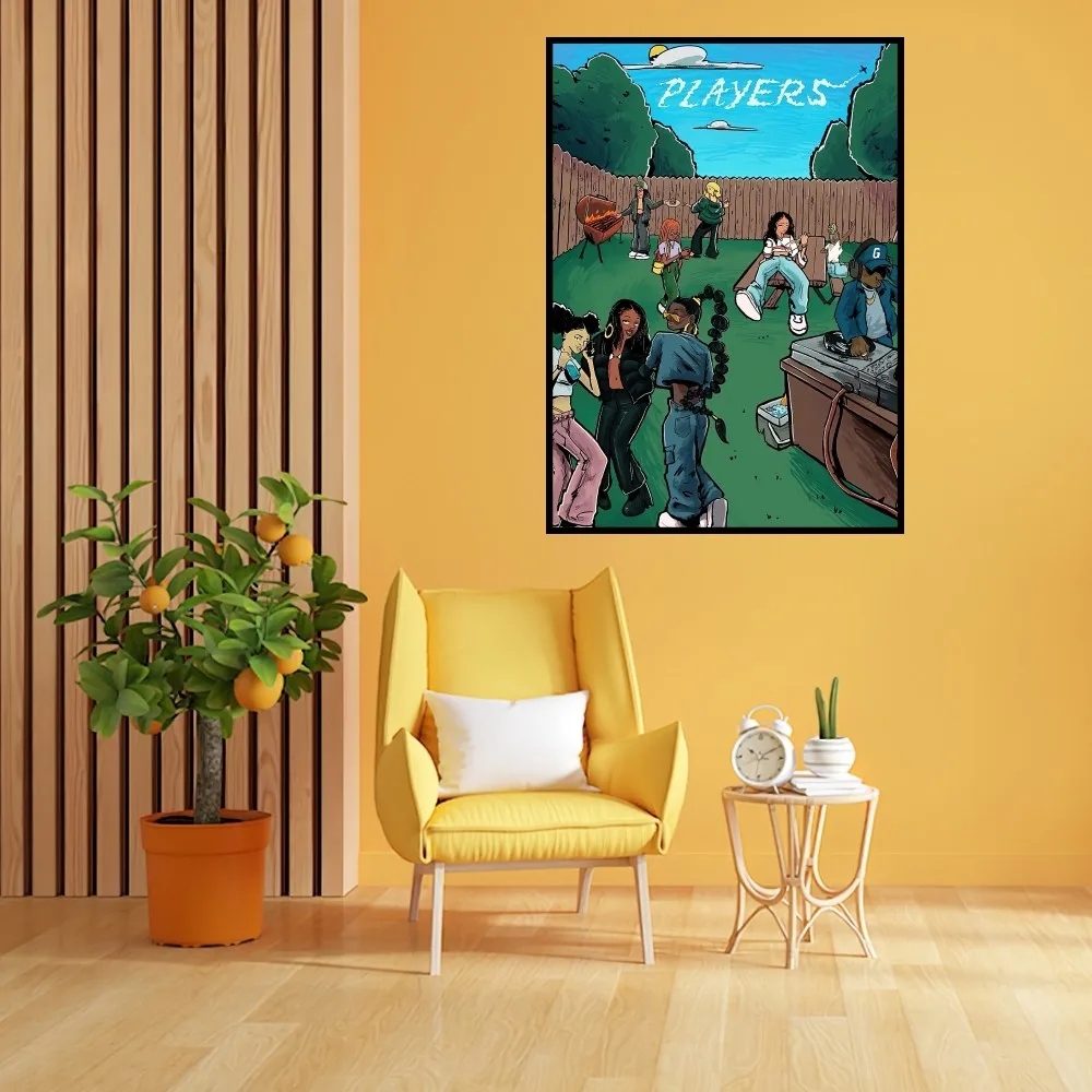 Рэпер C-Coi Leray Lemon Cars Печать плакатов Настенная живопись Спальня Гостиная