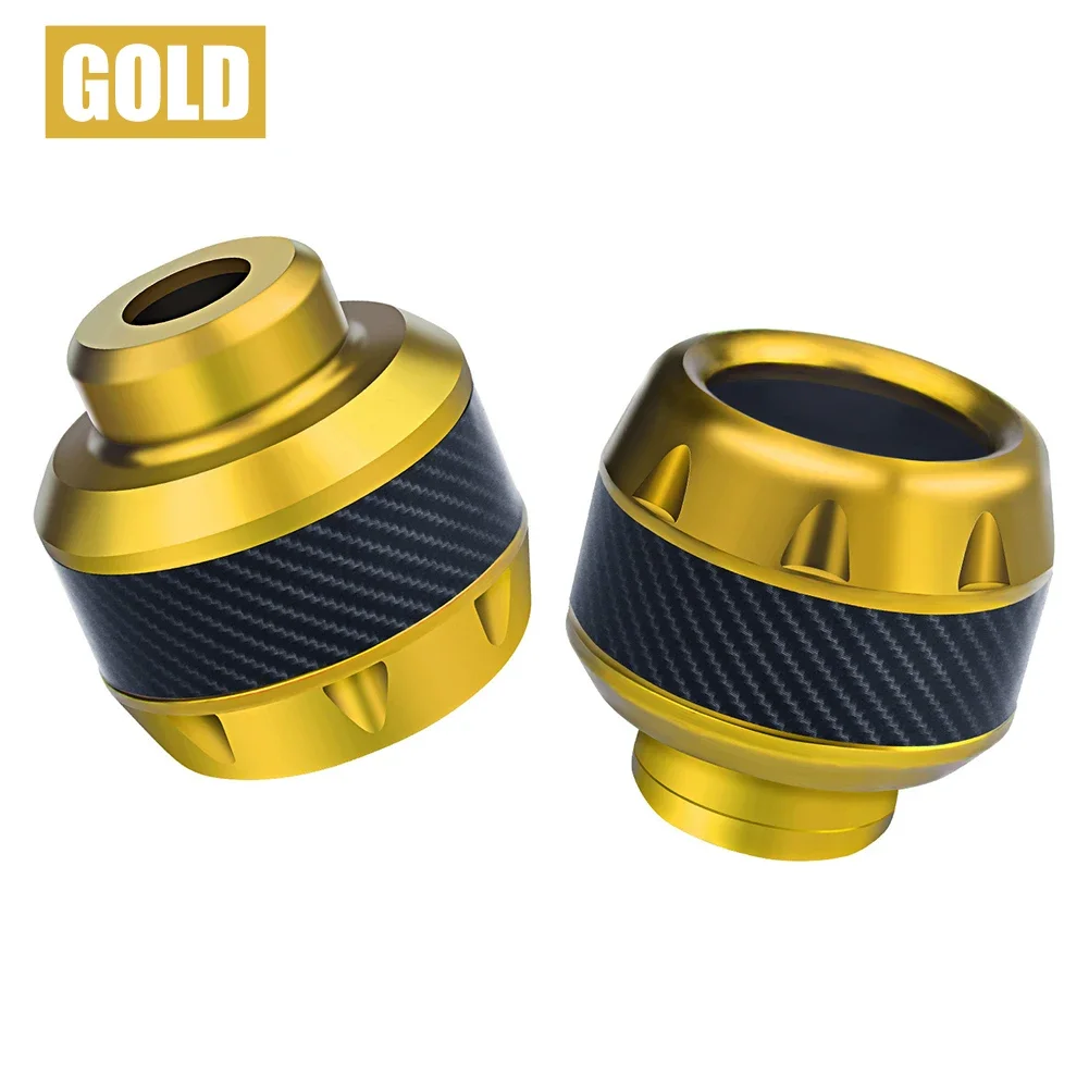 

2X слайдер рамы мотоцикла из алюминиевого сплава, передняя вилка, чашка, ползунки, защита от падения, защита из углеродного волокна для мотоцикла, скутера