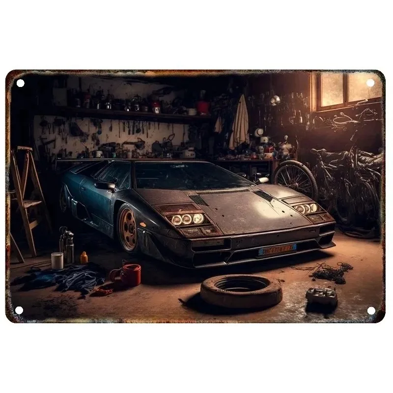 

Ретро Металлический Жестяной Плакат, Классический Автомобиль, Декоративная Настенная Табличка Для Бара, Клуба