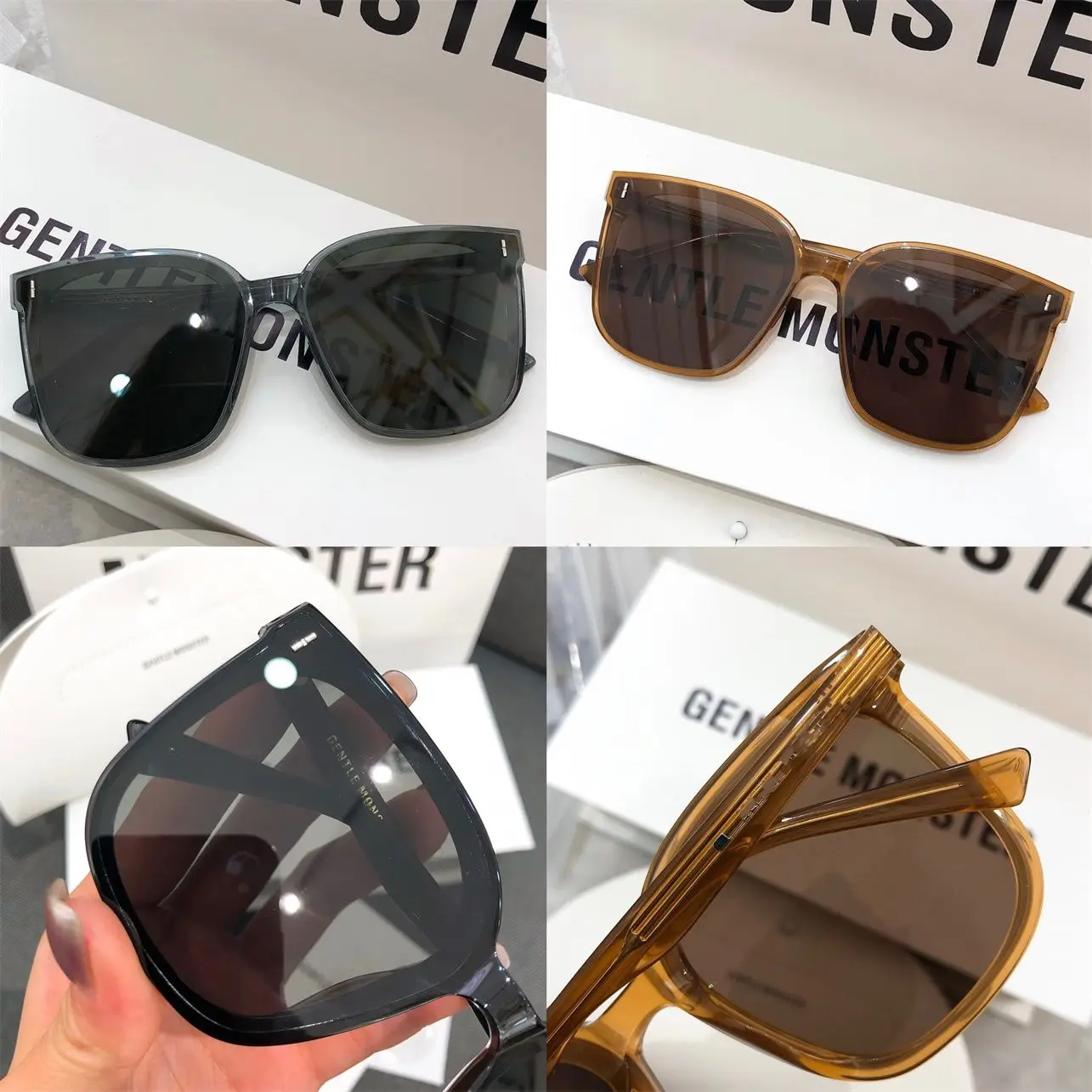 

Korea GENTLE MONSTER GM Sunglasses, FRIDA Large Box Sunglasses, Take Photos To Show Slimming HER Popular On The Internet