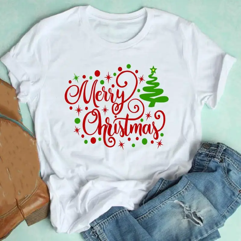 

Women Happy Time Lovely Season Merry Christmas Lady Tshirt Fashion Graphic Shirt T Pretty Nice Holiday Top Tee T-shirt